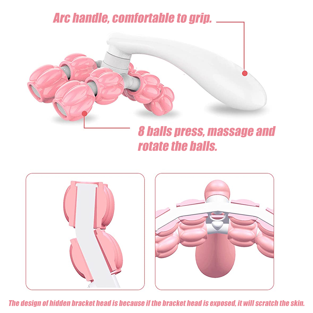 Y-shaped 8-bead Massager Hand  - Reflexology Foot Roller review and price