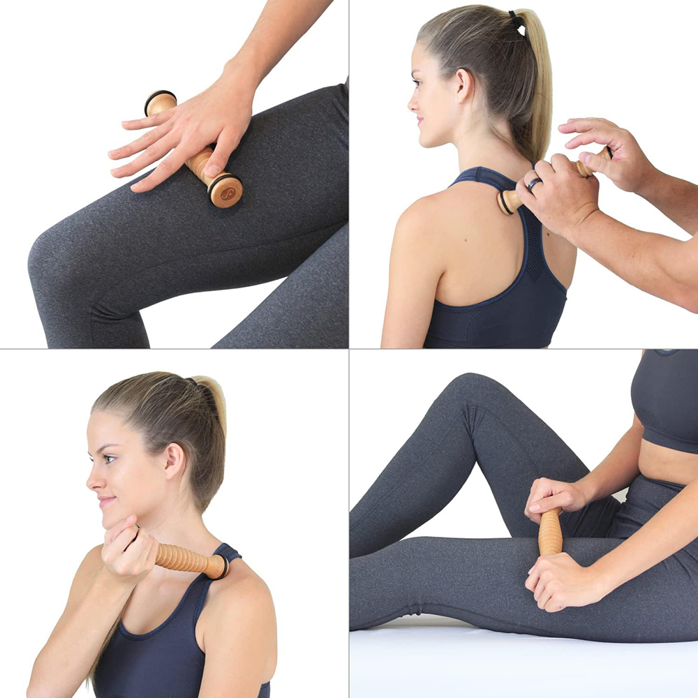 Wooden Massager Body Back Wood - Reflexology Foot Roller review and price
