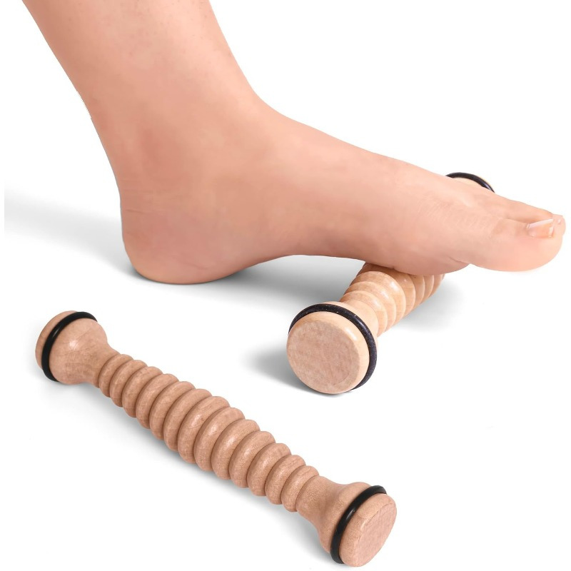 1pc wooden foot massager-foot  - Reflexology Foot Roller review and price